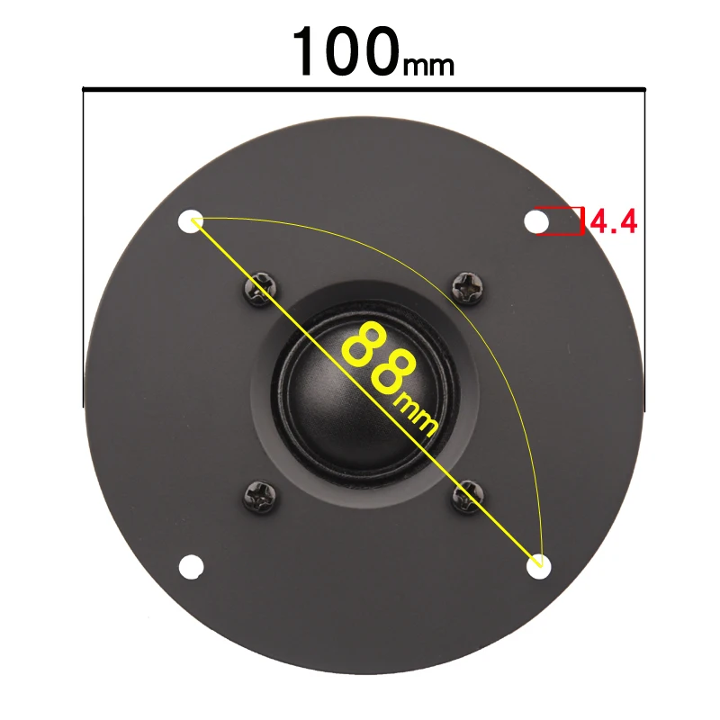 HIFIDIY LIVE 4 ~ 5 дюйма твитер Динамик блок черный Шелковый Мембрана 4/8OHM 30 Вт ATreble