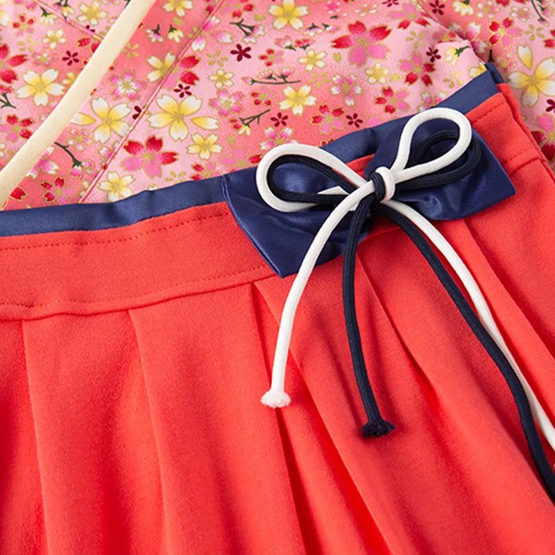 

Baby Girls Rompers Spring Long Sleeve Toddler Girl Floral Kimono Jumpsuit Single Breasted Clothing Japanese Style Fall Bowknot