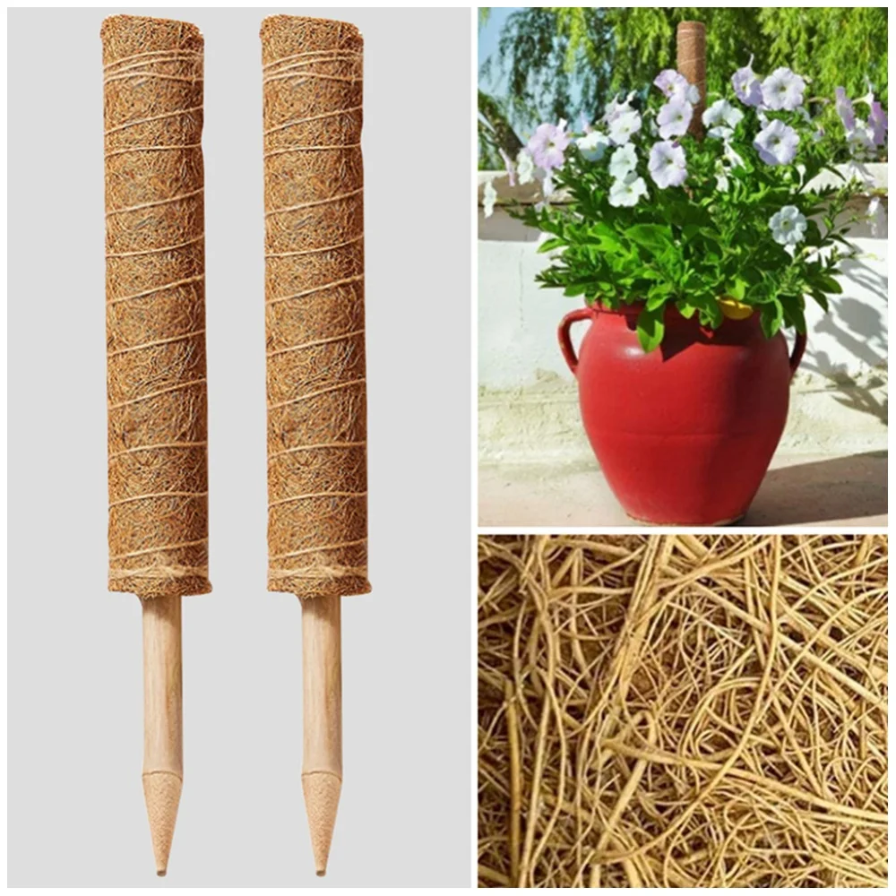 

Coconut Wire Climbing Pole Palm Stick Pile Climbing Frame Plant Support Pole Coir Moss Stick Coir Moss Pole for Climbing Plants