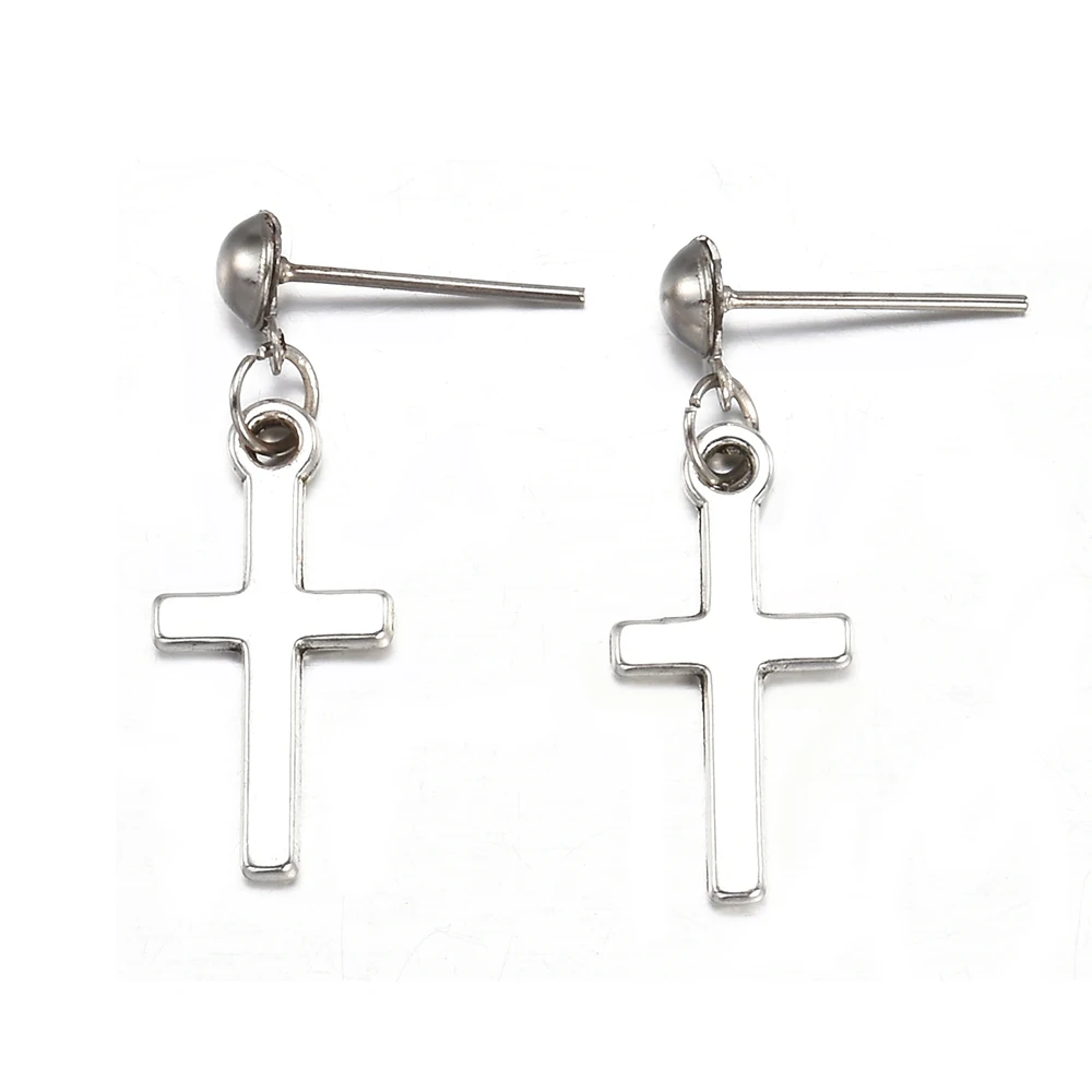 

Women Cross Earrings Fashion Punk Cross Pendant Cartilage Drop Dangle Earrings Jewelry Aretes De Mujer Modernos 2020