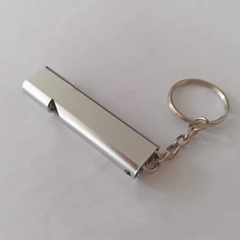 3 цвета Высокая частота двойная трубка выживания свисток Труба Открытый