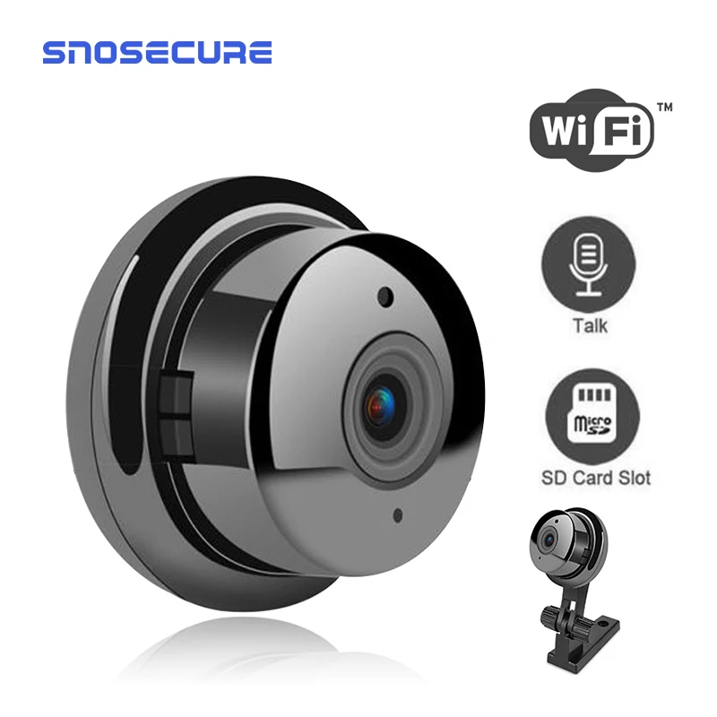 Компактная IP камера SNOSECURE HD 1080P для домашней безопасности видеорегистратор с