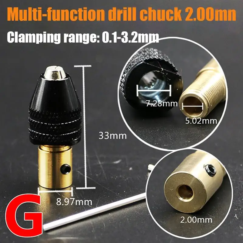 

Electronic Drill Chuck Bit Tool Set Universal Hex Shank Round Handle Three-Jaw Chuck Converter Screwdriver Driver Adaptor Mini