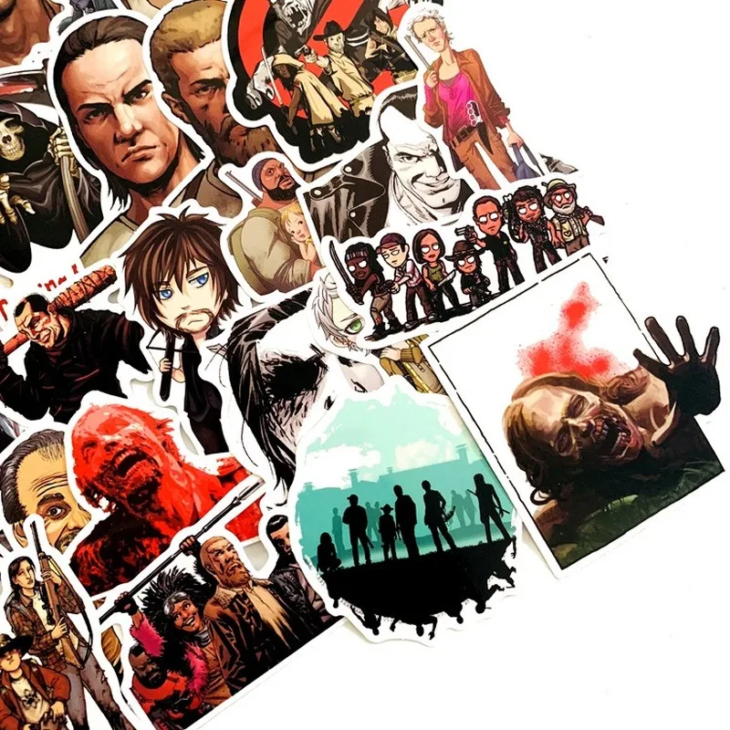 50 шт. стикер американского театра Ходячие мертвецы фильм мультфильм каракули
