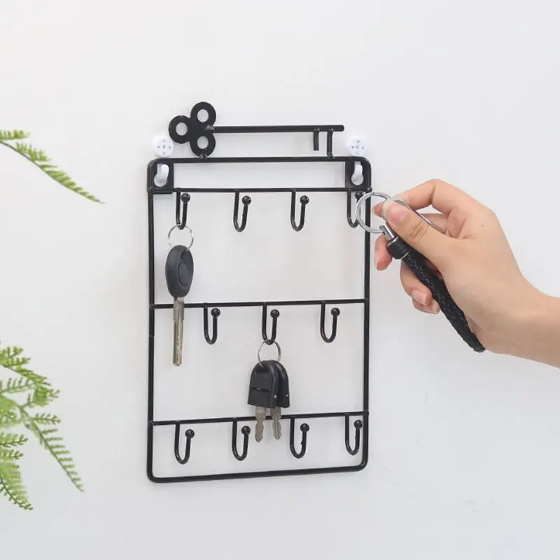 

Wall Mounted 11 Key Holder Rack Organizer Pocket for Entryway Kitchen Home Office Decor B85C