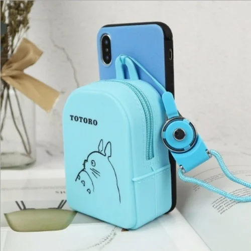 as pic show Кошелек на молнии с мультяшным рисунком для телефона чехол для iPhone 6 6s Plus 7 8 Plus X XR XS Max Мягкий ТПУ+ силикон кошелек для монет Чехол - Цвет: as pic show