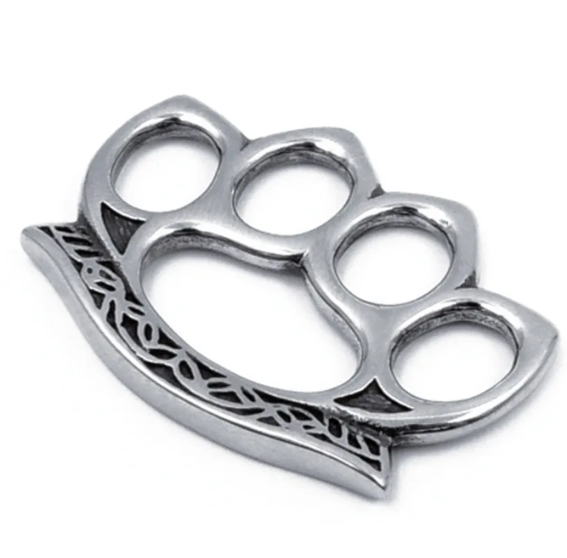 

Creative Design Cool Punk High Quality Metal Simulation Knuckles Pendant Chain Necklace