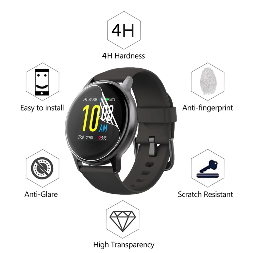Защитная пленка для смарт часов UMIDIGI Uwatch 2S Гидрогелевая мягкая прозрачная из ТПУ