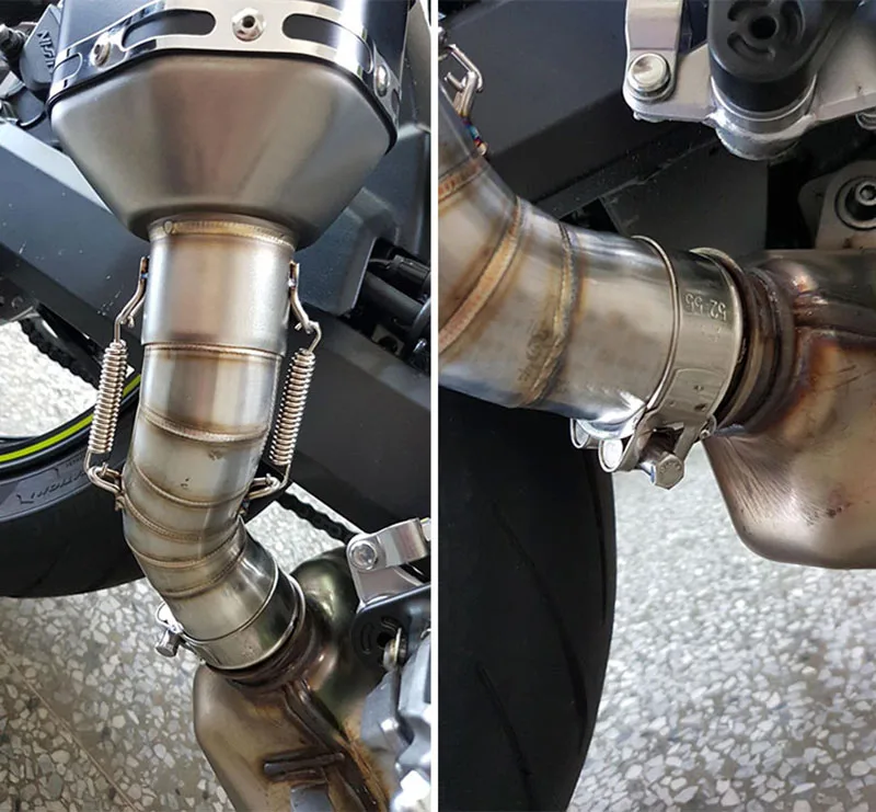 Выхлопная труба для Kawasaki Z900 без застежки средняя звеньевая мотоцикла 51 мм