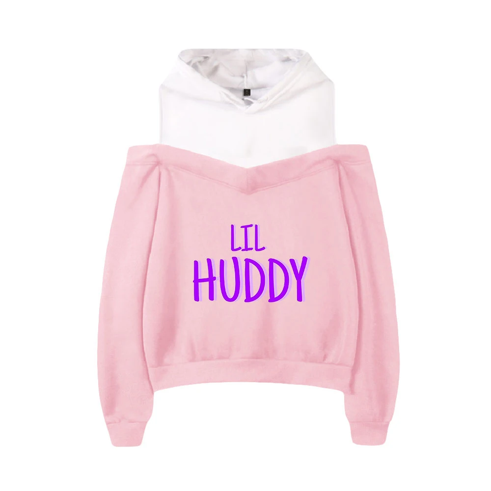 

Осенние толстовки Lil Huddy, повседневные универсальные повседневные милые топы в стиле Харадзюку С Длинным Рукавом и принтом в стиле колледжа