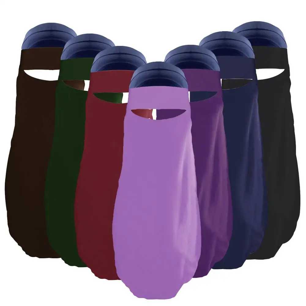Скромный мусульманский женский Niqab вуаль цельный исламский хиджаб покрывающий лицо шарф арабский никаб Ближний Восток химар Амира простой