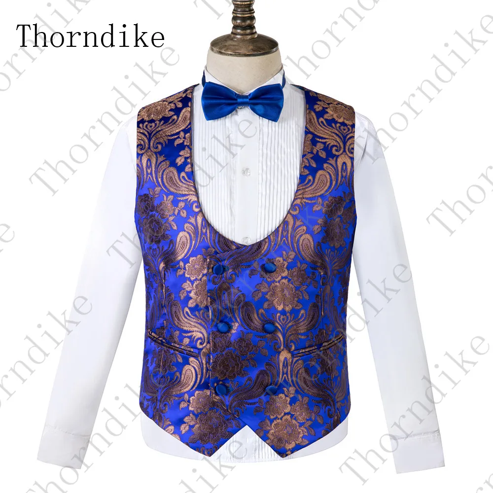 Thorndike мужские костюмы с цветочным принтом 3 предмета смокинг рисунком пиджак