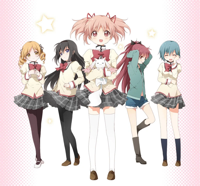 Новый костюм для косплея из аниме Puella Magi Madoka Magica средней школы Бесплатная
