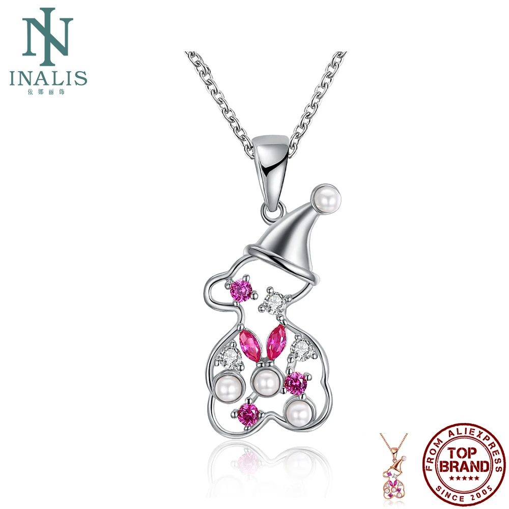 INALIS женское ожерелье на Рождество снеговик модельная подвеска медное для женщин
