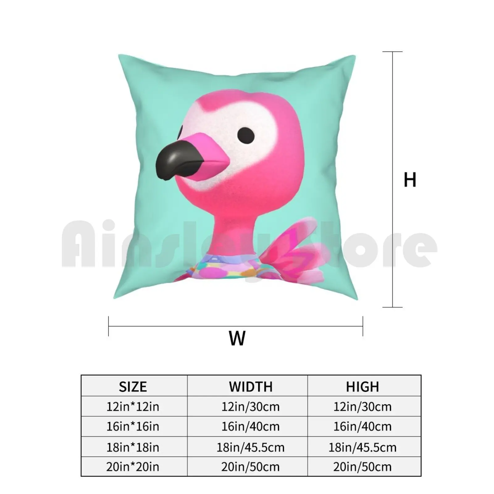 Флора Подушка Чехол с принтом домашняя мягкая подушка DIY крышка животных страуса