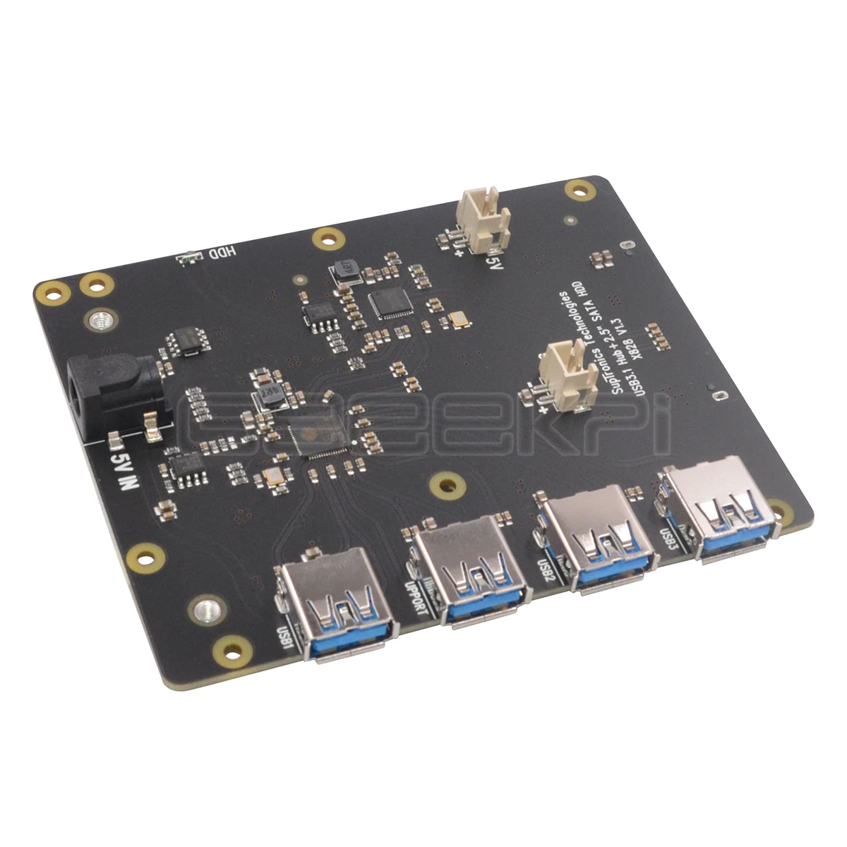 X828 board GeeekPi Raspberry X828 Штабелируемый 2," SATA HDD/SSD Щит Плата расширения USB3.0 концентратор для Raspberry Pi 4 B/3B+/3B/2B/1B - Цвет: X828 board