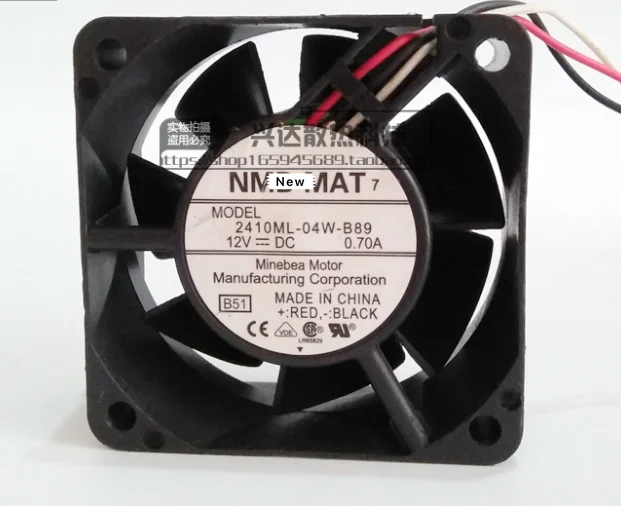 Для NMB MAT 2410ML 04W B89 VB1 DC 12V 0.70A 60X60X25mm Сервер вентилятор охлаждения|Пульты ДУ| |