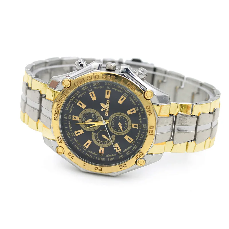 Мужские кварцевые часы из нержавеющей стали люксовый бренд водонепроницаемые