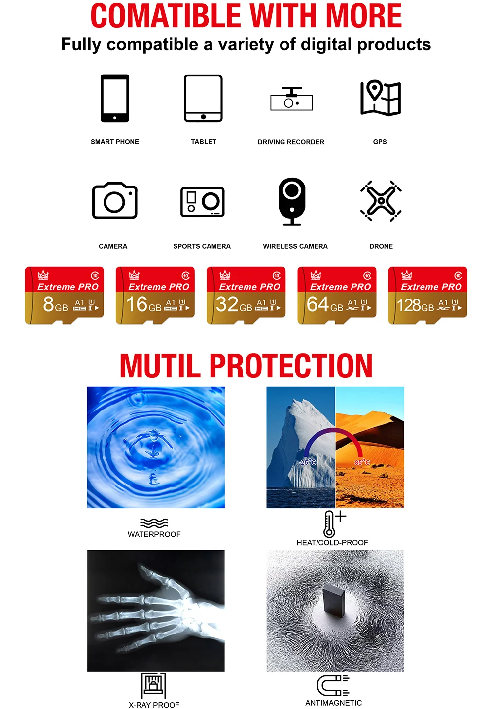 С бесплатным sd-адаптером microsd карта памяти 128 Гб 64 ГБ 32 ГБ sd-карта 16 ГБ 8 ГБ SDXC SDHC Micro SD карта Cartao De Memoia для телефона