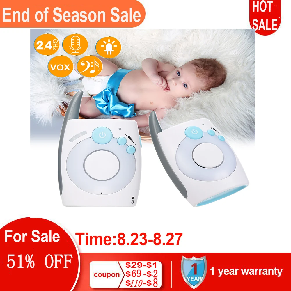 Портативный беспроводной цифровой аудиомонитор 2 4 ГГц двусторонняя аудиосвязь