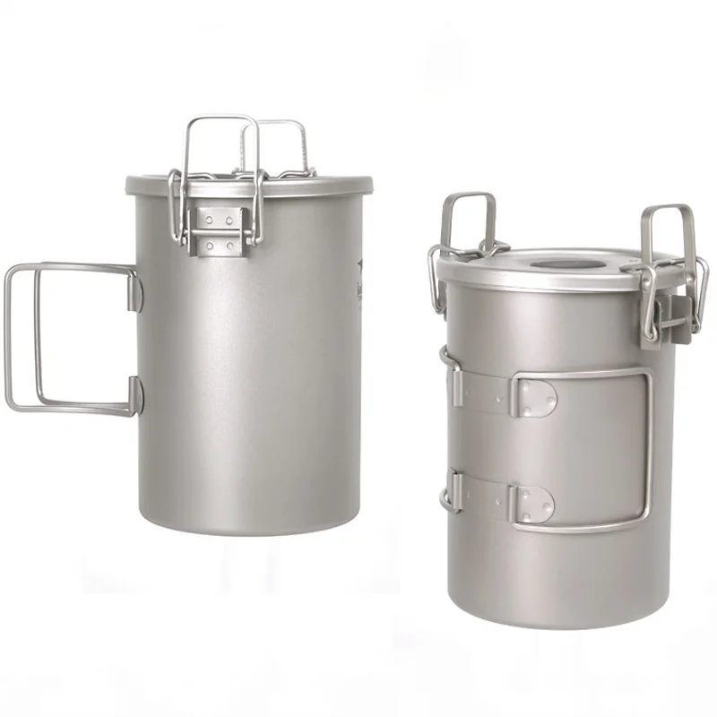 Уличный кухонный горшок ссветильник легкая Титановая посуда портативная плита