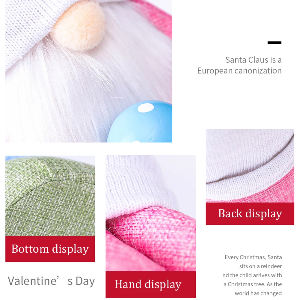 

New Easter's Day Bunny Gnome Decoration Easter Faceless Doll Easter Plush Dwarf Home Party Decorations Kids Toys Standing Post