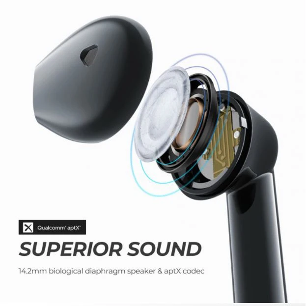 Наушники TWS SoundPEATS TrueAir QCC3020 Bluetooth 5.0 600мАч d14.2мм IPX5 | Электроника