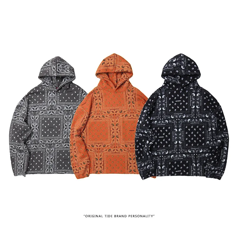 

Men's street hip hop loose fitting sweater