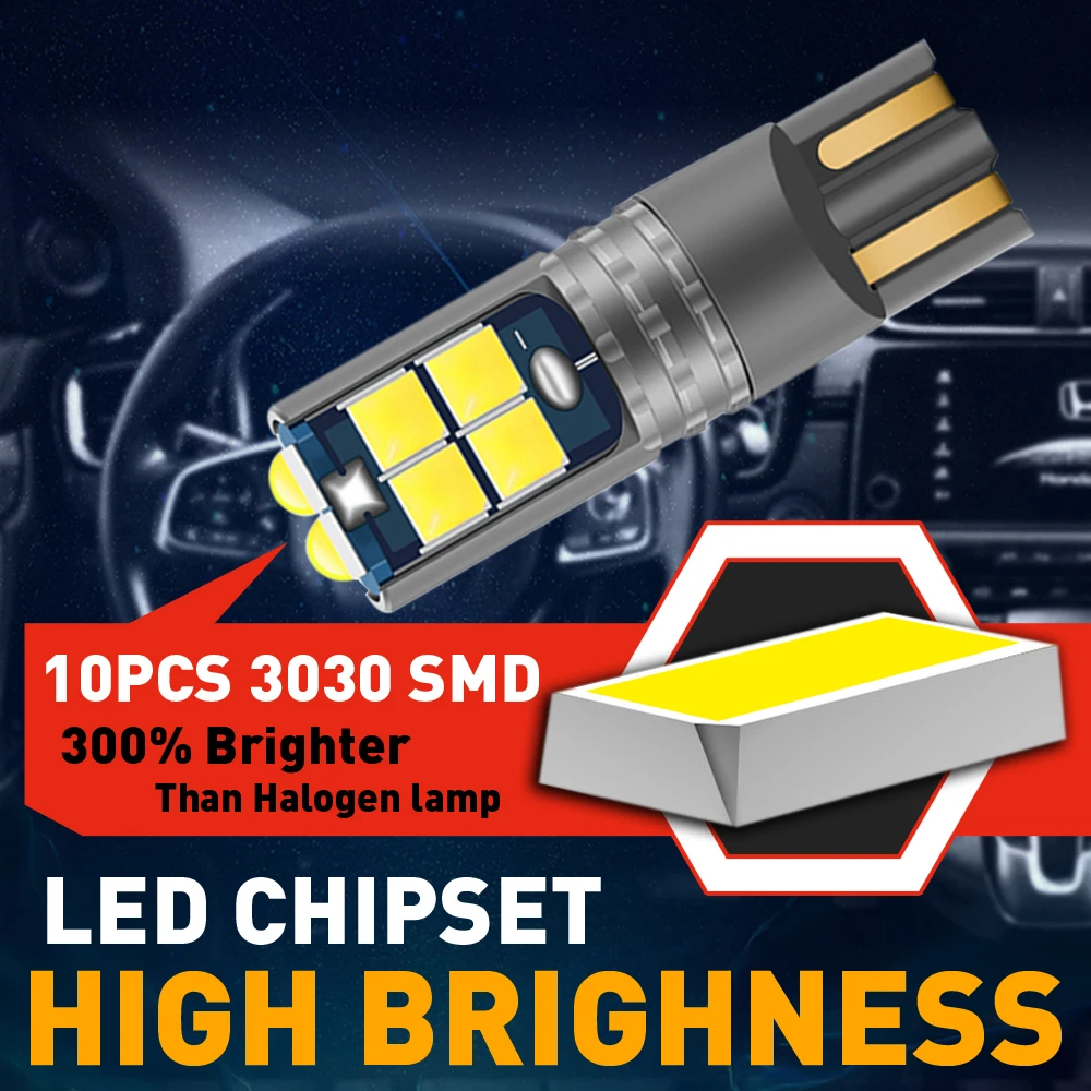 Светодиодная лампа Canbus T10 W5W парковосветильник для VW Passat B5 B6 B7 B5.5 CC Tiguan Bora Touareg Touran