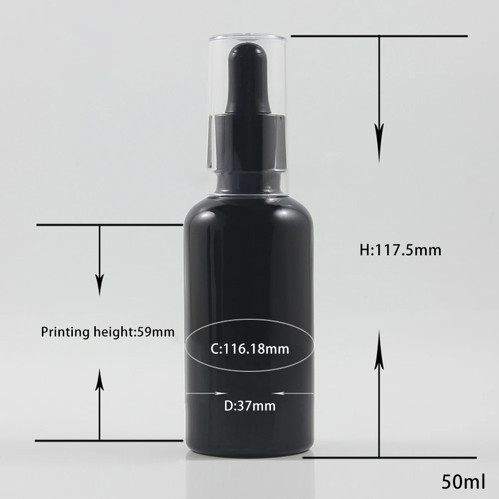 

Флакон-капельница eliquid с прозрачной крышкой, 50 мл, упаковка для ухода за кожей, стеклянные флаконы для парфюма для эссенции