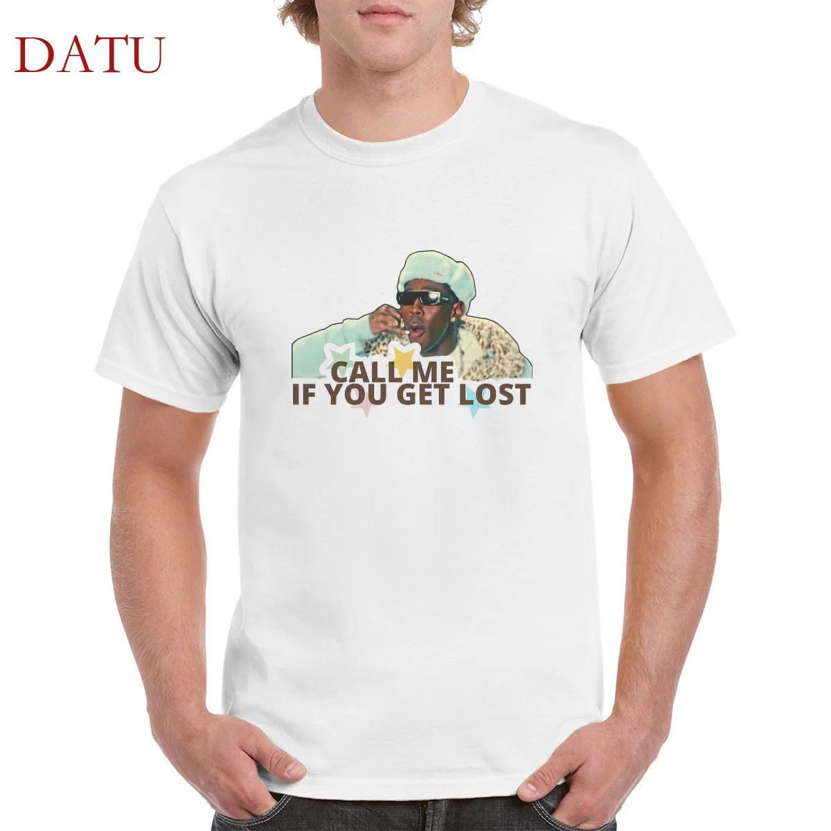 

Men's t shirt Call Me If You Get Lost tshirt 100 % cotton Harajuku Retro T-shirt gothic punk top oversized men/women's T-Shirts
