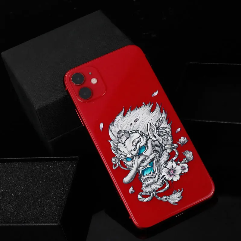 Японские Автомобильные Наклейки Noizzy с изображением лица тенгу виниловые Стикеры