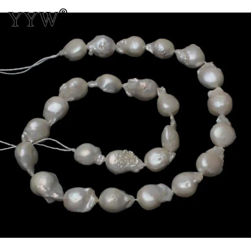 

Cultured Freshwater Nucleated Pearl Beads Keshi natural white 11-13mm Approx 0.8mm Sold Per Approx 15.5 Inch Strand