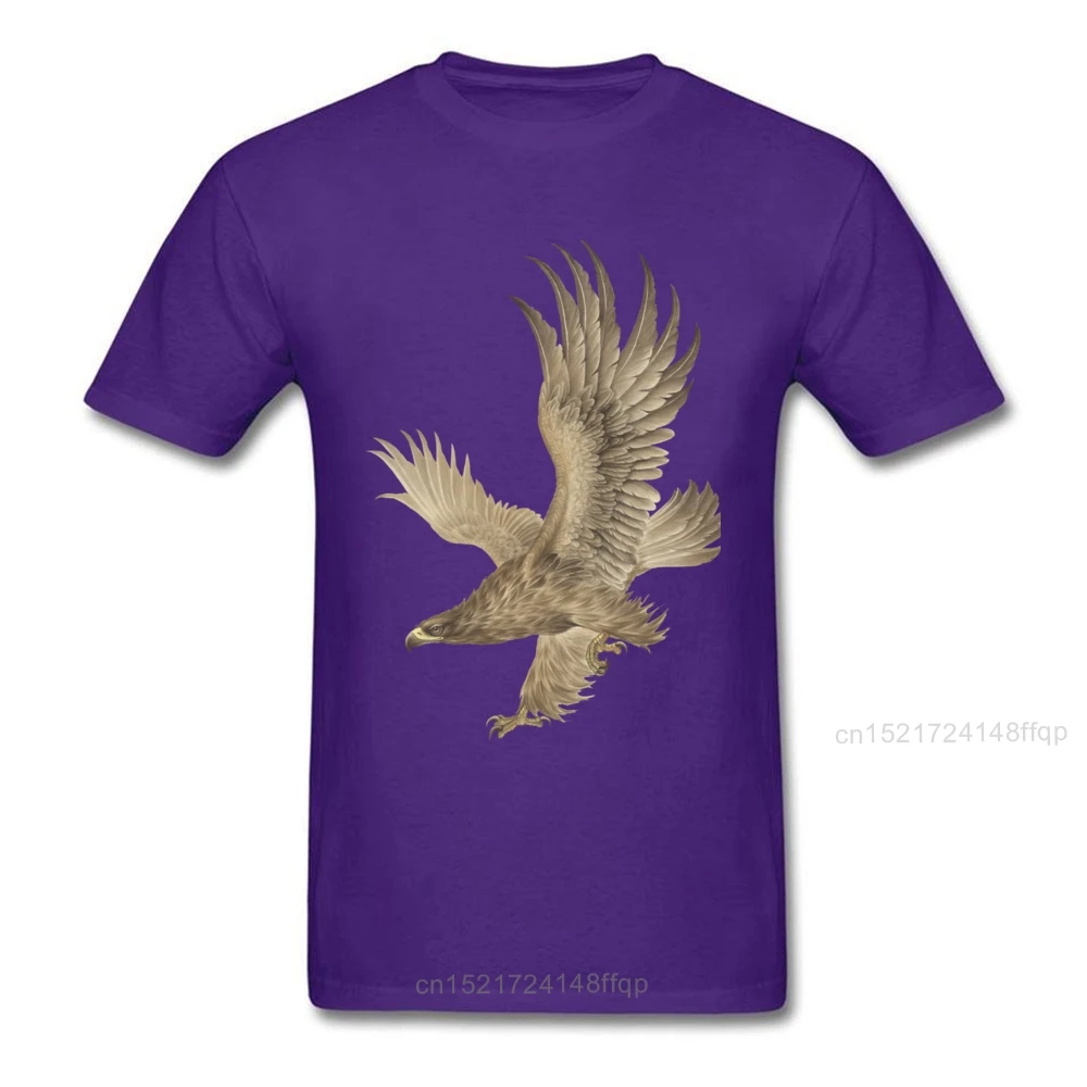100% Cotton Tshirts Men T Shirts Cool Mongolia Eagle T-shirt Birthday Gift Tees Fashionable Normal O Neck Clothes Top Quality | Мужская