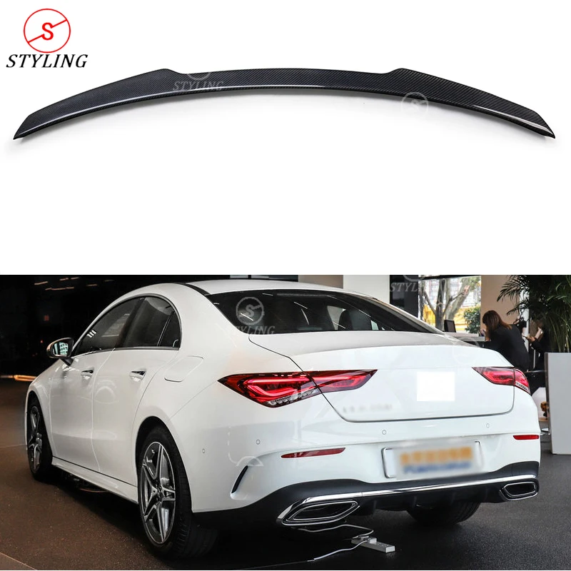 Спойлер из углеродного волокна CLA45 W118 C118 для Mercedes CLA Class CLA250 180 200 спойлер заднего