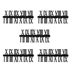 5 шт., пластиковые цифры для часового механизма, для самостоятельного изготовления часов, черныйзолотой