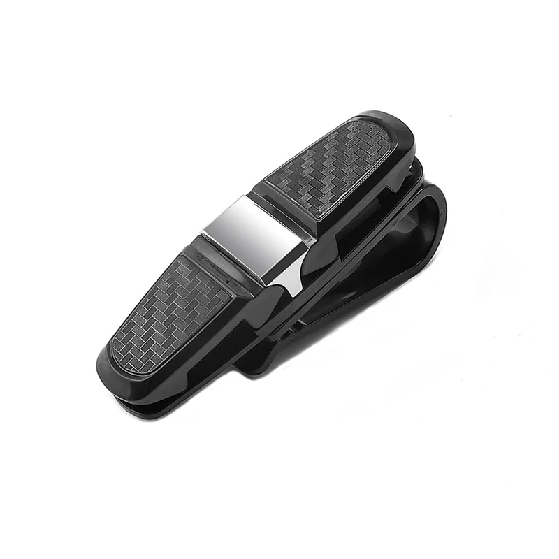 

Car Sun Visor Sunglasses Holder Eyeglasses Double Clip Universal Ticket Card Bill Clamp Fastener Car Multifunction Accessories