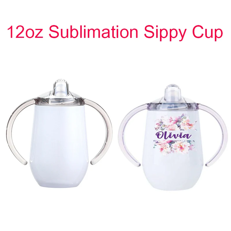 

Creative 10oz Pacifier Cup Sublimation Sippy Cups Newborn Milk Mug Children Water Bottle Christmas Gift For Baby