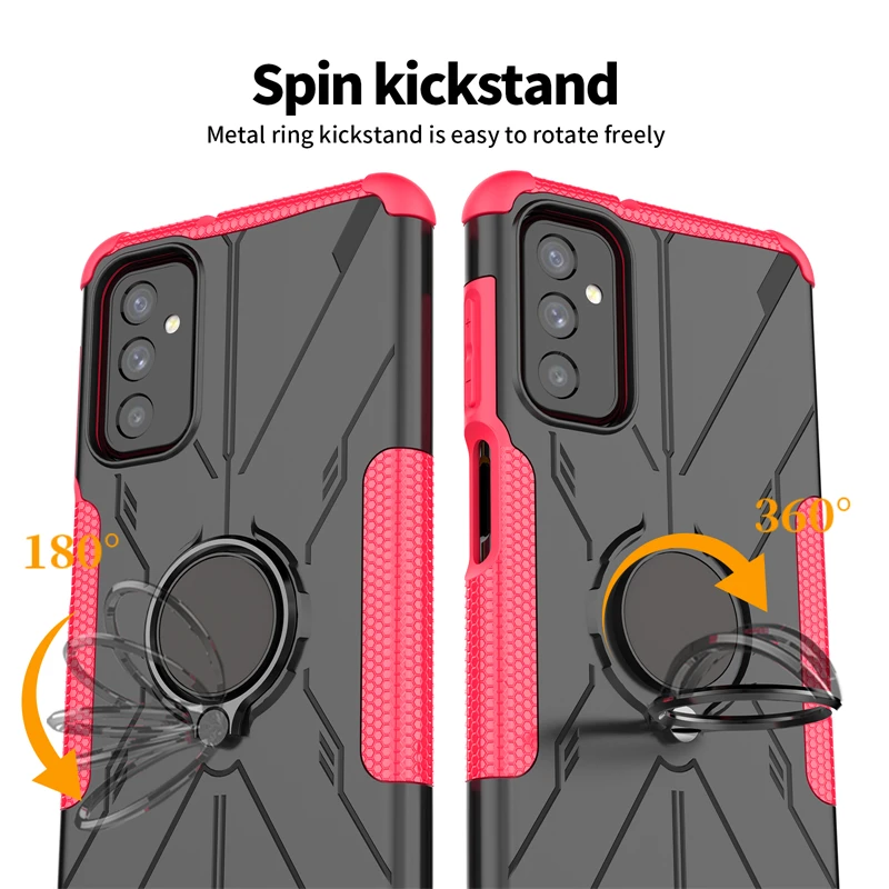 Full Cover Case For Samsung Galaxy M52 5G Case Magnetic Finger Ring Holder Armor Case For Samsung M52 5G Cover For Samsung M52