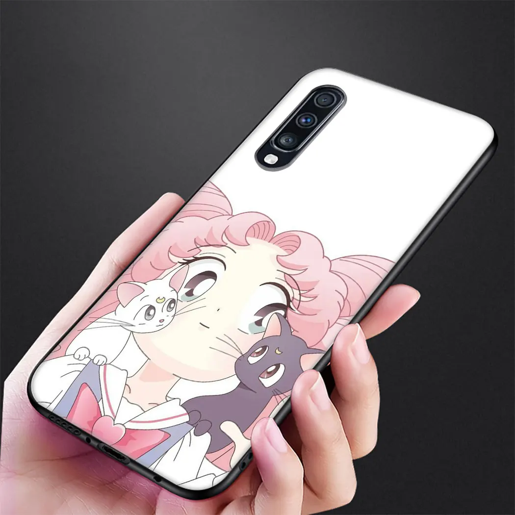 Мягкий силиконовый чехол японского аниме Сейлор Мун для samsung Galaxy Note 10 Plus A50s A40s A30s