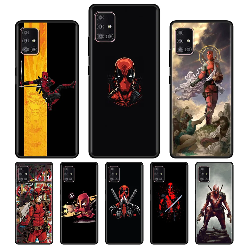 

Marvel Deadpool Cute Hero Phone Case For Samsung Galaxy A51 A12 A21s A71 A31 A02s A11 A41 A01 A02 A72 A42 F42 A52 A32 A22 Cover