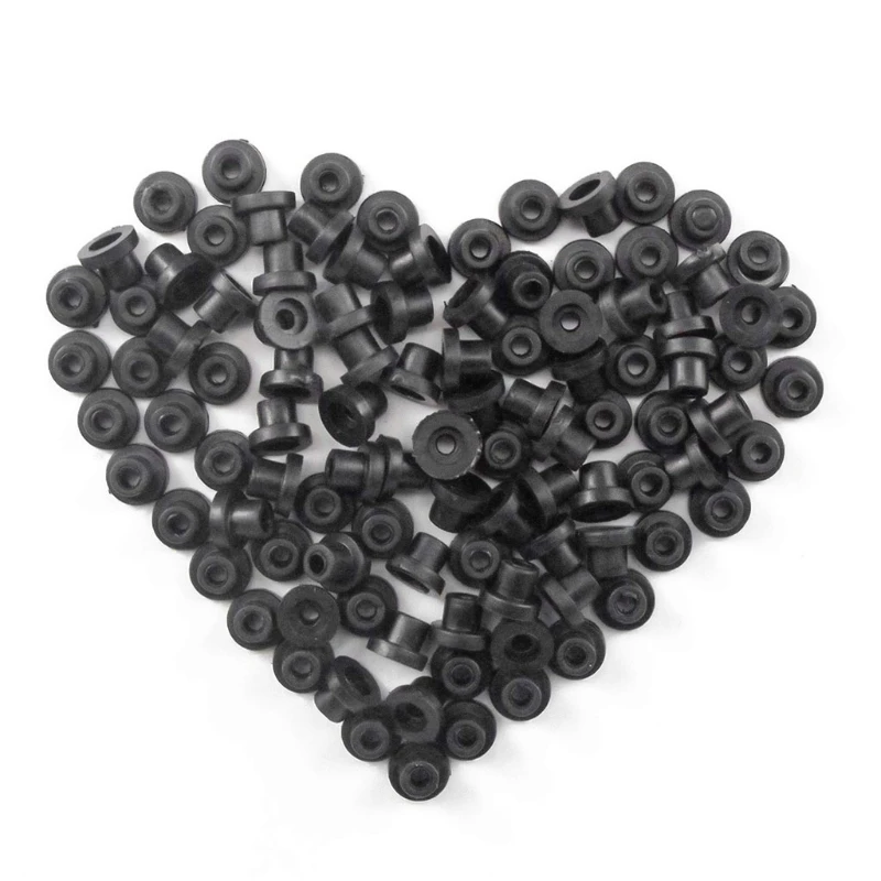 

Tattoo Grommets 100Pcs Tattoo Rubber Grommets Soft Silicone Tattoo Needle Grommets Nipples for Tattoo Machine Needles Bar G99E