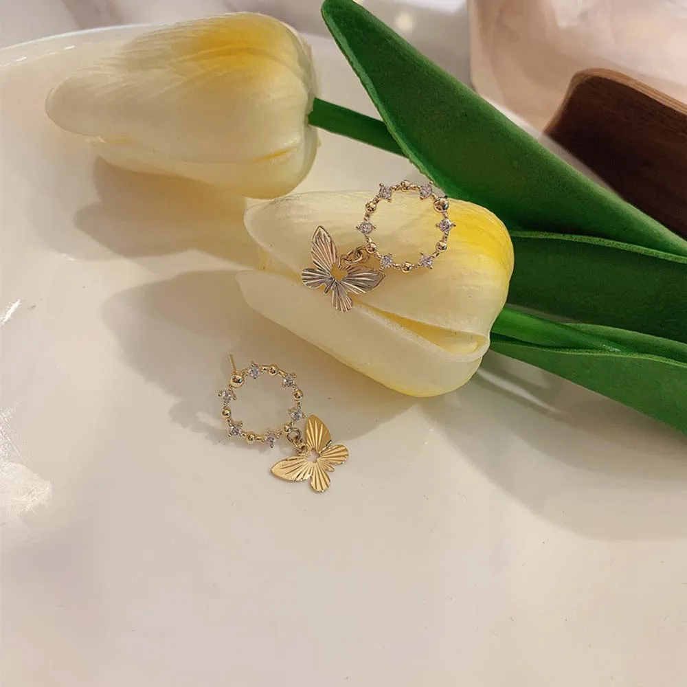 

In 2021 The New Butterfly Earrings Fashion Temperament Elegant Hollow Out Jewelry, Gift Accessories