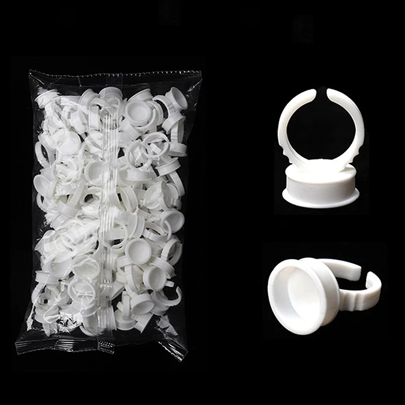 100 шт. одноразовые кольца для перманентного макияжа|tattoo pigment holder|pigment holderpermanent makeup