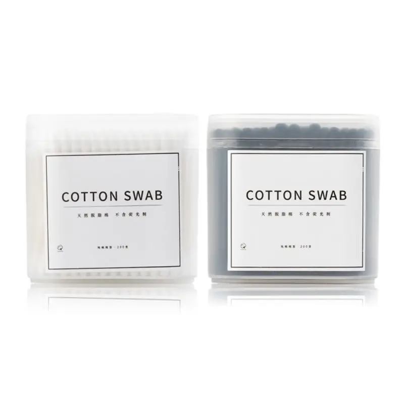 200 шт. впитывающие ватные тампоны для взрослых и детей с двумя концами стерильная