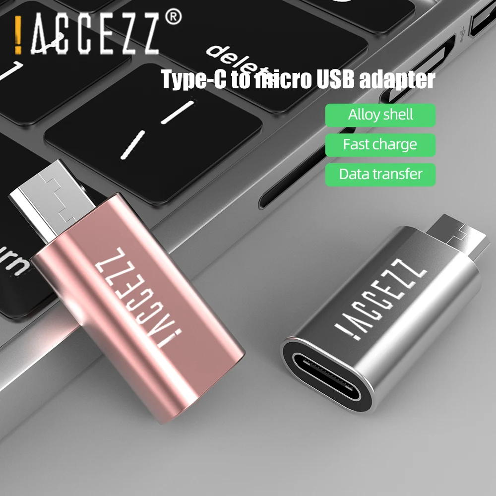 ! Переходник ACCEZZ USB Micro папа на Type-C мама OTG Android конвертер для Xiaomi Redmi Samsung Galaxy S6 S7 Huawei