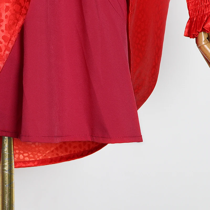 Женское Повседневное платье TWOTWINSTYLE Черное мини-платье с воротником-стойкой