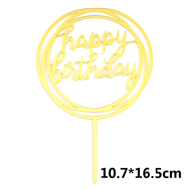 gold 4 Cakelove Белые Крылья Ангела торт комплект экстракласса счастливое украшение для торта ко дню рождения розовый Фламинго верхушка для торта украшения детский душ - Цвет: gold 4