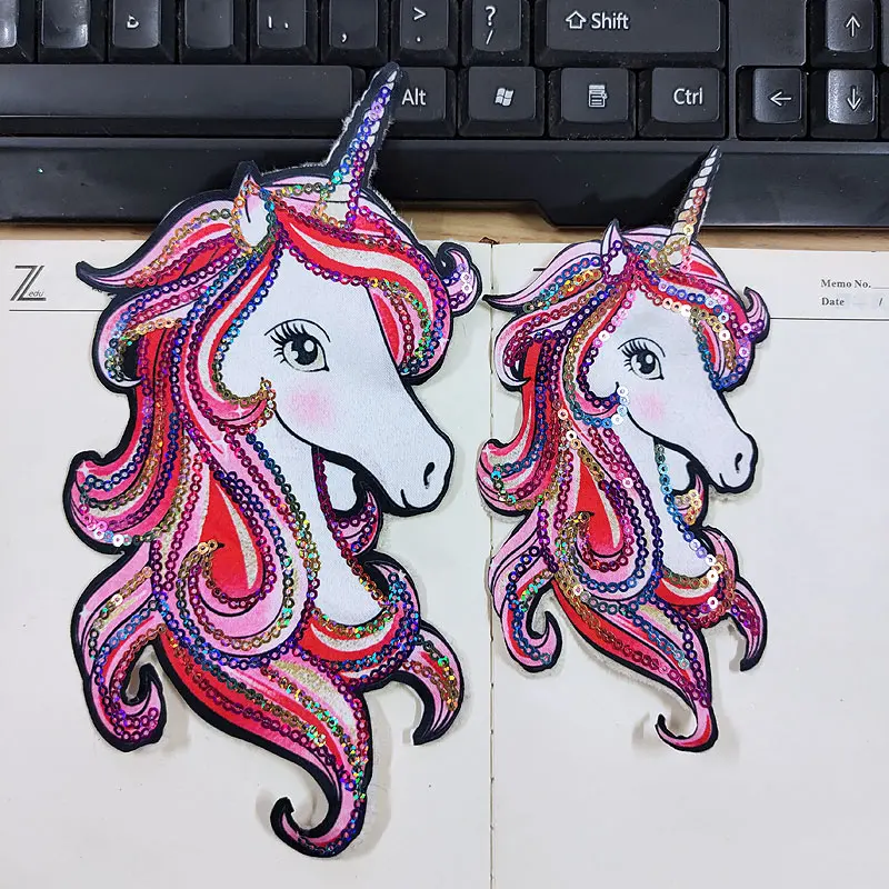 Нашивка единорога блестящие нашивки для одежды в виде из мультфильма на горном