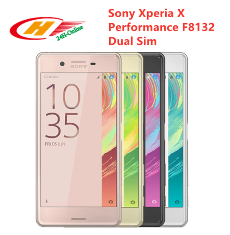 Разблокированный смартфон sony Xperia X Performance F8132 с двумя sim-картами, NFC, 4G LTE, Android, четырехъядерный процессор ram, 3 ГБ rom, 64 ГБ, 5,0 дюйма, отпечаток пальца